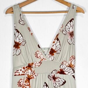 Earthbound Trading Co Butterfly Print Soft Boho Dress Sz XL Y2K 90s Fairy Nature